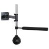 Wall Mount Reflex Boxing Trainer with 360Â° Rotating Rapid Boxing Bar Punching Ball Black Home Gym Equipment