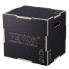 VEVOR 3 in 1 Plyometric Jump Box, 20/18/16 Inch Wooden Plyo Box, Platform & Jumping Agility Box