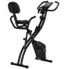 Exercise Bike Folding Upright Recumbent Stationary Cycling w/ Resistance Band