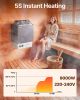 VEVOR 9KW Sauna Heater, Steam Bath Sauna Heater with Built-In Controls, Electric Sauna Stove, 3h Timer and Adjustable Temp for Max. 317-459 Cubic Feet