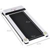 Walking Treadmill Pad with LED Monitor Remote Control Jogging Machine White