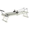 VEVOR Foldable Pilates Reformer, Pilates Workout Machine for Home Gym Studio Use, Pilates Bed with Dual Resistance- Spring & Cord