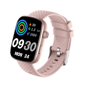 2025 New 1.95" HD Smart Watch for Men & Women - Bluetooth Call Answer/Make, 3ATM Waterproof Fitness Tracker with Heart Rate Sleep Monitor (Color: Pink)