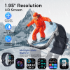 2025 New 1.95" HD Smart Watch for Men & Women - Bluetooth Call Answer/Make, 3ATM Waterproof Fitness Tracker with Heart Rate Sleep Monitor